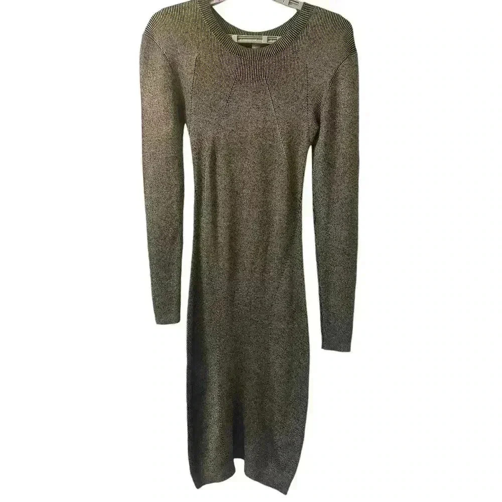 Reiss Kalila Bodycon Jumper Dress Knee Length Jumper Sweater Dress Viscose Wool - Picture 6 of 8